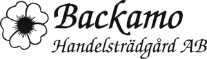 Logotype Backamo Handelsträdgård